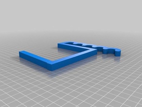 mesa montada clip de alambre ncl organización personalizado 3d print model - Mito3D