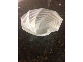 customized twisted polygon bowl containers 3d print model - Mito3D