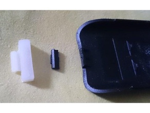 la pila de clip las piezas repuesto cubierta batería 3d print model - Mito3D