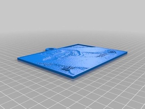 sarahi 2d sanat özelleştirilmiş 3d print model - Mito3D
