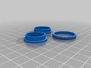bill's ring 3 rings customized 3d print model - Mito3D
