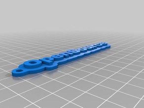 opensource keychain keychains customized 3d print model - Mito3D