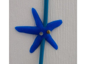 starfish cable holder clip nails eyes organization 3d print model - Mito3D