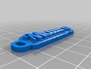 clave-mauro llaveros personalizado 3d print model - Mito3D