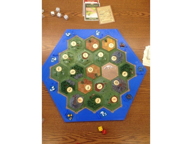 colonizadores de catan, não interligados jogos a arte boardgame boardgames jogo tabuleiro catan settlersofcatan 3D print model - Mito3D