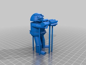 storm trooper dg 3d printer parts 3d print model - Mito3D
