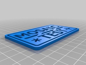 mosaico de teste da placa A impressão 3d testes 3d print model - Mito3D