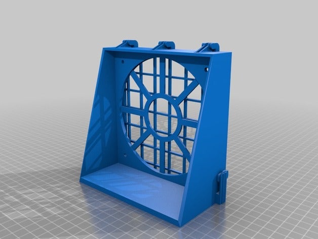 desktop ventola da 120 mm filtro l'elettronica 3D print model - Mito3D