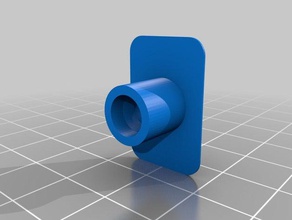 teflon tubo de clip base fina Impresora 3d accesorios 3d print model - Mito3D