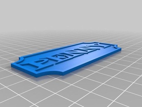 my customized nameplate penny decor 3d print model - Mito3D