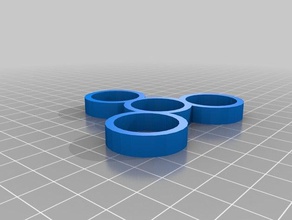 compacto triángulo spinner La impresión en 3d fidget mano de la 3d print model - Mito3D