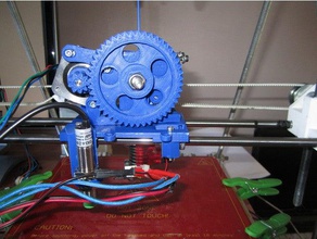 carriage fan mount & extruder e3d lite6 hotend prusa mendel i2 3d printer parts 3d print model - Mito3D