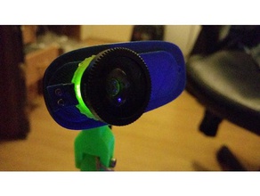 lente titular de logitech c270 hd fijación lentille verter la cámara webcam 3d print model - Mito3D