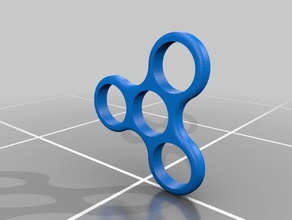 simples giratório fidget mão spinner 3d print model - Mito3D