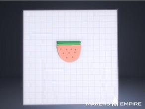 lonely watermelon art 3d print model - Mito3D