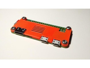 pi zéro 13 - super slim étui à coque ordinateur cas raspberry rpi shell mince 3d print model - Mito3D
