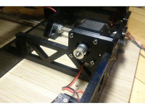 y-axis motor mount hesine m505 warning no suport anet 3d printer parts omni 3d print model - Mito3D