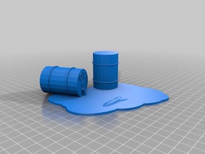 grupo 4 derrame de petróleo La impresión en 3d 3d print model - Mito3D