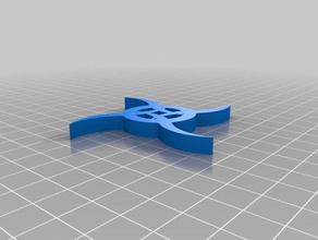 ninja símbolo de la estrella La impresión en 3d 3d print model - Mito3D
