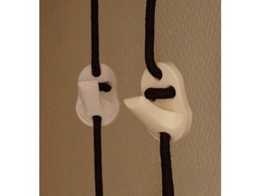hanger - Organisation Mantel Kleiderhaken hängen Kleiderbügel Haken zum Aufhängen Seil Seil-Aufhänger Hosenträger thread thred Kleiderschrank 3d print model - Mito3D