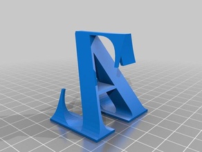 özelleştirilmiş alphagram benim moda 3d print model - Mito3D