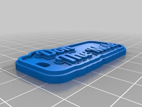 köstebek yok Anahtarlık özelleştirilmiş 3d print model - Mito3D