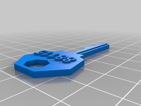 my customized house padlock key household supplies 3d print model - Mito3D