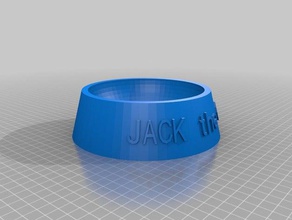 jacks bowl pets customized 3d print model - Mito3D
