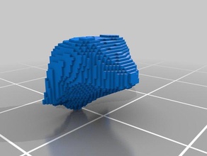 3d de la barra baja poligonización rana 3d print model - Mito3D