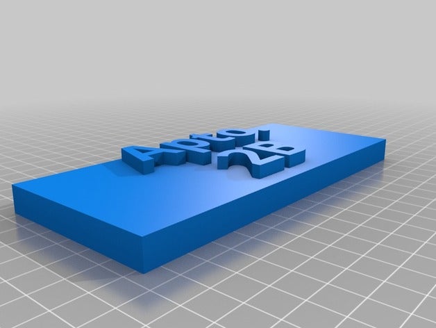 apto 2b signs & logos customized 3D print model - Mito3D
