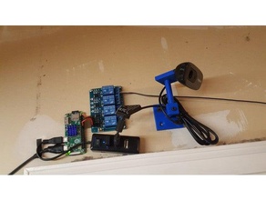 Wand-Deckenhalter logitech c270 Kamera Kamera-Halterung raspberry pi wall-mount-Kamera 3d print model - Mito3D
