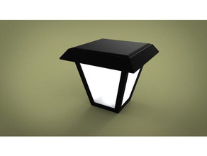 oots solar light outdoor & garden 18650 abs acetone bbq led patio summer 3d print model - Mito3D