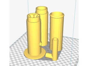 tall side arm-bong ice-catcher bong 3d print model - Mito3D