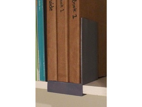 bookend shelf hook organization book bookcase books bookshelf bookstand holder library reading shelving 3d print model - Mito3D