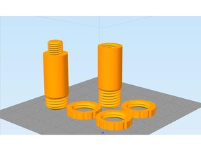 split soporte de bobina 30 mm ctc Impresora 3d las piezas 3d print model - Mito3D