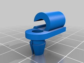 serratura di porta asta clip automotive auto automobile doorlock 3d print model - Mito3D