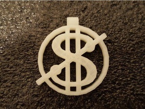 pas d'argent porte-clés le bricolage un trousseau de clés matooba pendentif 3d print model - Mito3D