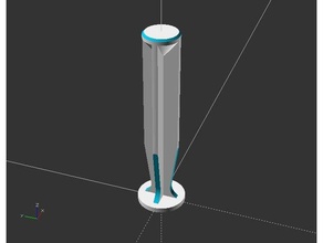 openscad syringe plunger parts 3d print model - Mito3D
