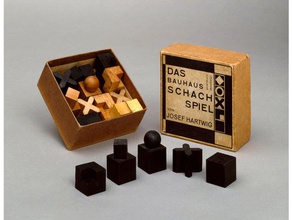 1924 bauhaus-Schachspiel von josef hartwig Schach bauhaus Schach-set design 3d print model - Mito3D