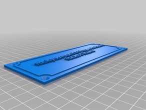 fysmttfoc signs & logos customized 3d print model - Mito3D