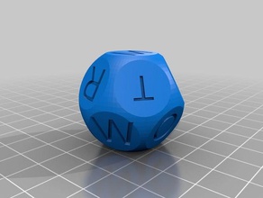 a-l dice customized 3d print model - Mito3D