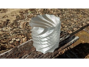 fancy vase decor spiral printing vases 3d print model - Mito3D