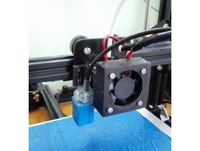 tronxy x3 fan shroud autolevel mount 3d printer parts cooling hotend prusa i3 x3a 3d print model - Mito3D