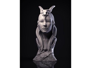 xamã esculturas a arte do busto coleção fantasia feminino miniatura estátua brinquedo mulher maravilha 3d print model - Mito3D