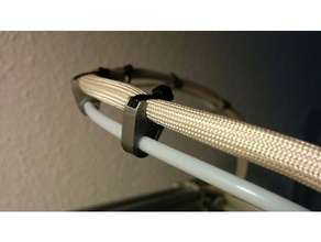 cable holder bowden-extruder 3d-drucken Kabel-Halter die Kabelführung cl260 clip cr10 ender ender2 ender3 2 3 teflon tube Rohr-Halter ulimaker 3d print model - Mito3D