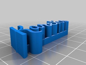 mi 3d personalizados nombre de la placa karelis las esculturas personalizado 3d print model - Mito3D