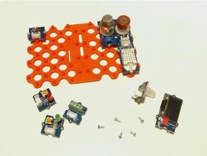 grove montagem do sensor da placa raspberry pi - v1 eletrônica A impressão 3d impressionante legal monte 3d print model - Mito3D
