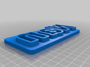 nan nouveau texte personnalisé à l'emporte-pièce cuisine et salle manger 3d print model - Mito3D
