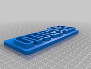 mamá personalizado nuevo texto del cortador de la galleta cocina y comedor 3d print model - Mito3D