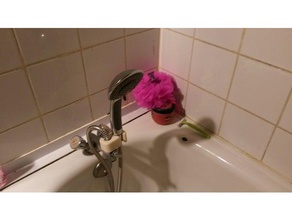 duş baş desteği destek pomme douche dökün banyo 3d print model - Mito3D